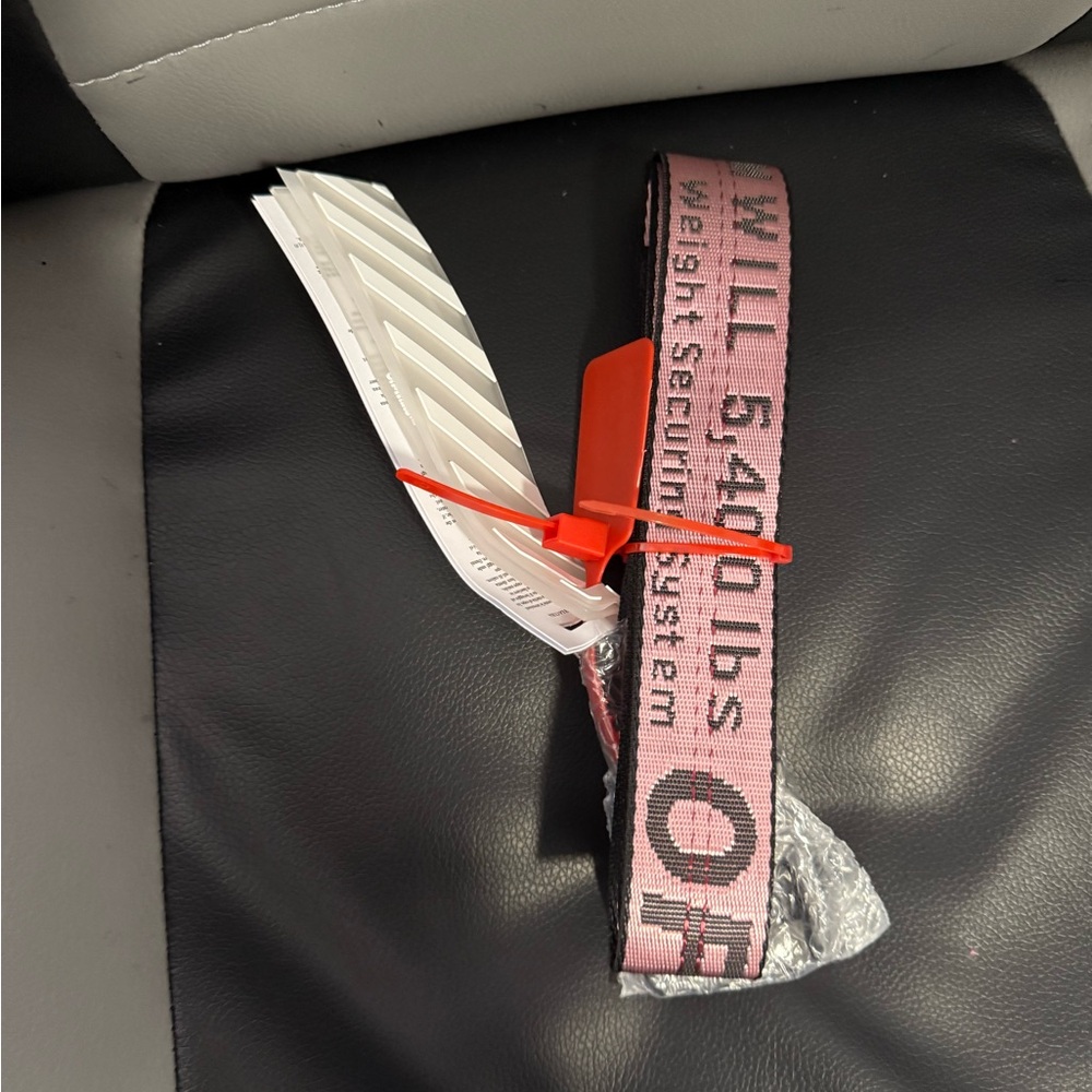 Off-White Pink Industrial Belt